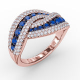 14Kt Rose Gold Color Fashion Fashion Rings