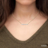 Mixed Shape Scatter Diamond Fashion Necklace