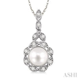 Pearl & Diamond Fashion Pendant