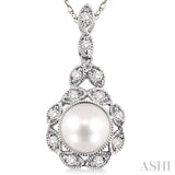 Pearl & Diamond Fashion Pendant