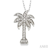 Palm Tree Diamond Fashion Pendant