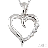 Heart Shape Journey Diamond Fashion Pendant