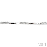 1/4 Ctw Single Cut Diamond Bracelet in 14K White Gold