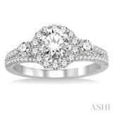 Semi-Mount Diamond Engagement Ring