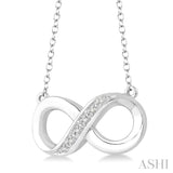 Silver Infinity Diamond Fashion Pendant