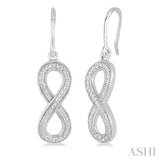 Silver Infinity Diamond Fashion Earrings