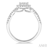 Pear Shape Lovebright Diamond Engagement Ring