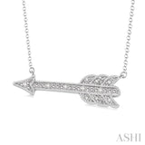 Silver Arrow Diamond Fashion Pendant