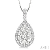 Pear Shape Lovebright Essential Diamond Pendant