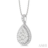 Pear Shape Lovebright Essential Diamond Pendant