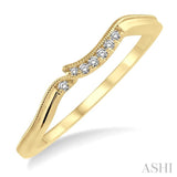 1/20 Ctw Round Cut Diamond Wedding Band in 14K Yellow Gold