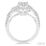 Oval Shape Lovebright Diamond Engagement Ring