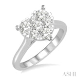 Heart Shape Lovebright Essential Diamond Ring