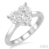 Heart Shape Lovebright Essential Diamond Ring