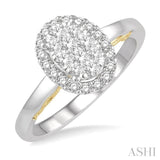 Oval Shape Lovebright Essential Diamond Ring