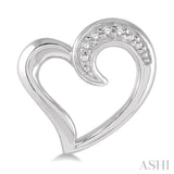 Silver Heart Shape Diamond Fashion Earrings