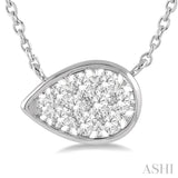 Pear Shape Lovebright Essential Diamond Necklace