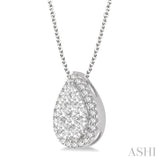 Pear Shape Lovebright Essential Diamond Pendant