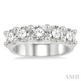 5 Stone Diamond Wedding Band