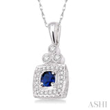 Gemstone & Diamond Pendant