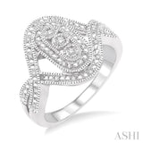 Silver Diamond Fashion Ring