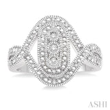 Silver Diamond Fashion Ring