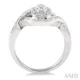 Silver Diamond Fashion Ring