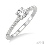 Semi-Mount Diamond Engagement Ring