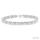 Silver Diamond Bracelet