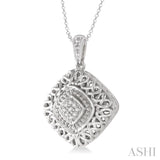 Silver Diamond Pendant