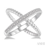 Silver Diamond Fashion Ring