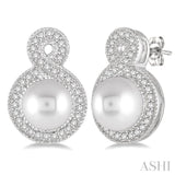 Pearl & Diamond Fashion Earrings