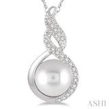 Pearl & Diamond Fashion Pendant