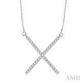 'X' Diamond Fashion Pendant