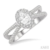 Oval Shape Diamond Engagement Ring