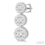 3 Stone Lovebright Essential Diamond Earrings