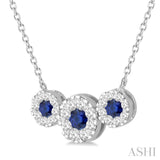 Past Present & Future Lovebright Gemstone & Diamond Necklace