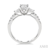 Oval Shape Semi-Mount Diamond Engagement Ring