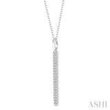 Vertical Bar Diamond Pendant