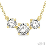 Past Present & Future Diamond Necklace