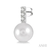 Pearl & Diamond Fashion Earrings