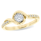 14Kt Gold Ladies Diamond Ring