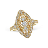 14Kt Gold Ladies Diamond Ring