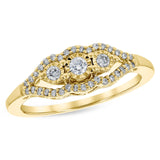 14Kt Gold Ladies Diamond Ring