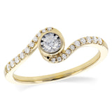 14Kt Gold Ladies Diamond Ring