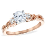 14Kt Gold Semi-Mount Engagement Ring