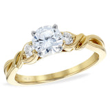 14Kt Gold Semi-Mount Engagement Ring