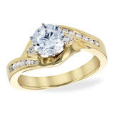 14Kt Gold Semi-Mount Engagement Ring