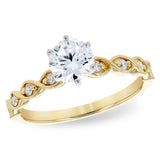 14KT Gold Semi-Mount Engagement Ring