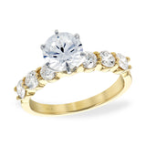 14Kt Gold Semi-Mount Engagement Ring